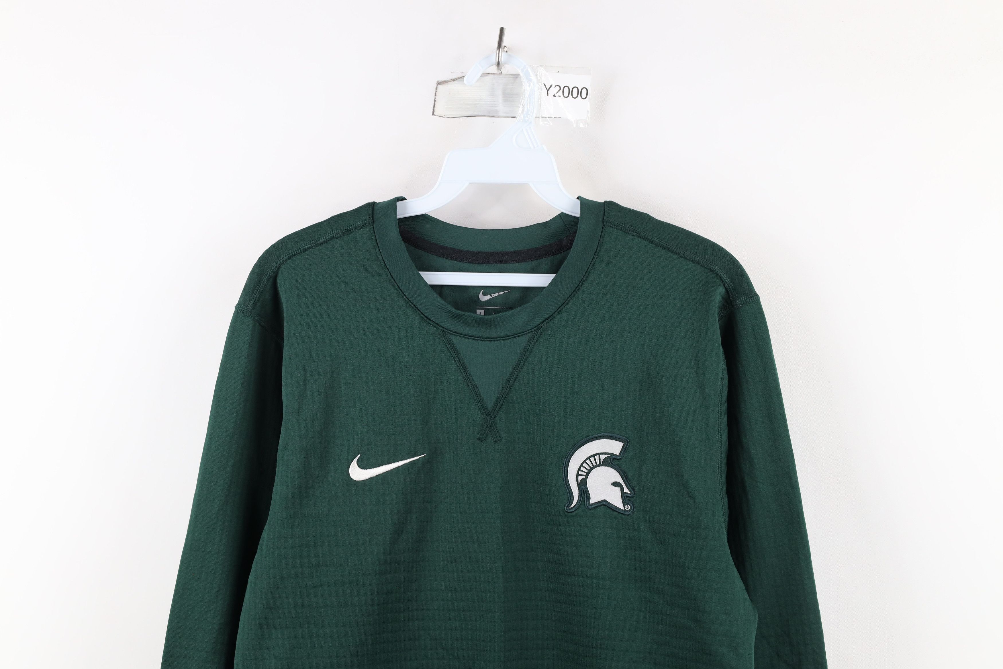 Nike × Vintage Nike Michigan State University Crewneck Sweatshirt Green Size US S / EU 44-46 / 1 - 2 Thumbnail