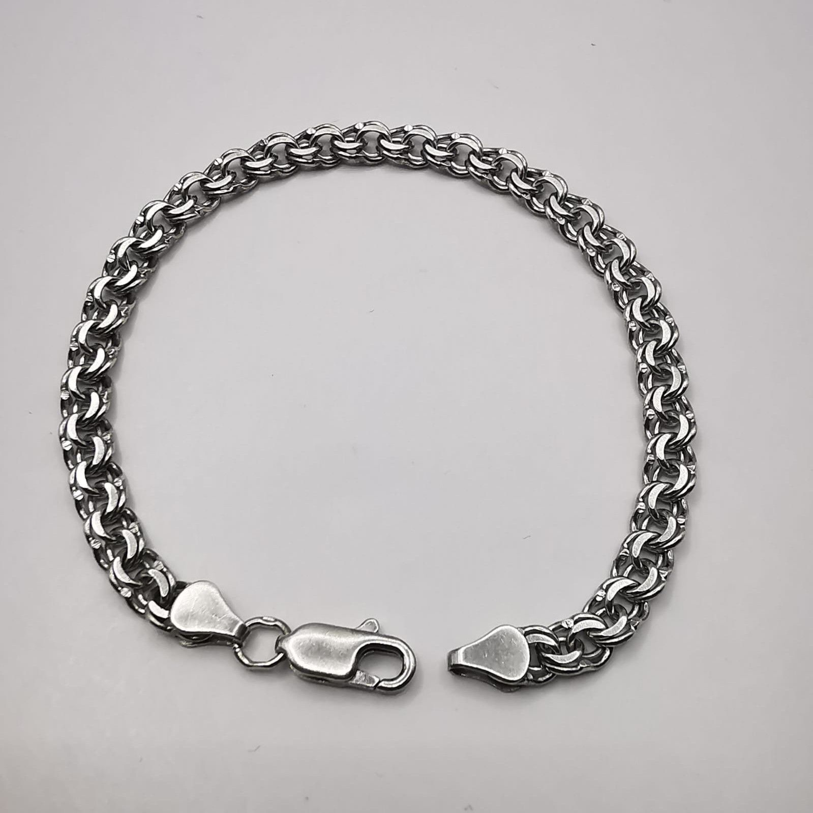 Sterling Silver Vintage Bracelet Jewelry,925 Sterling Silver, Handmade 8,92g Size ONE SIZE - 2 Thumbnail