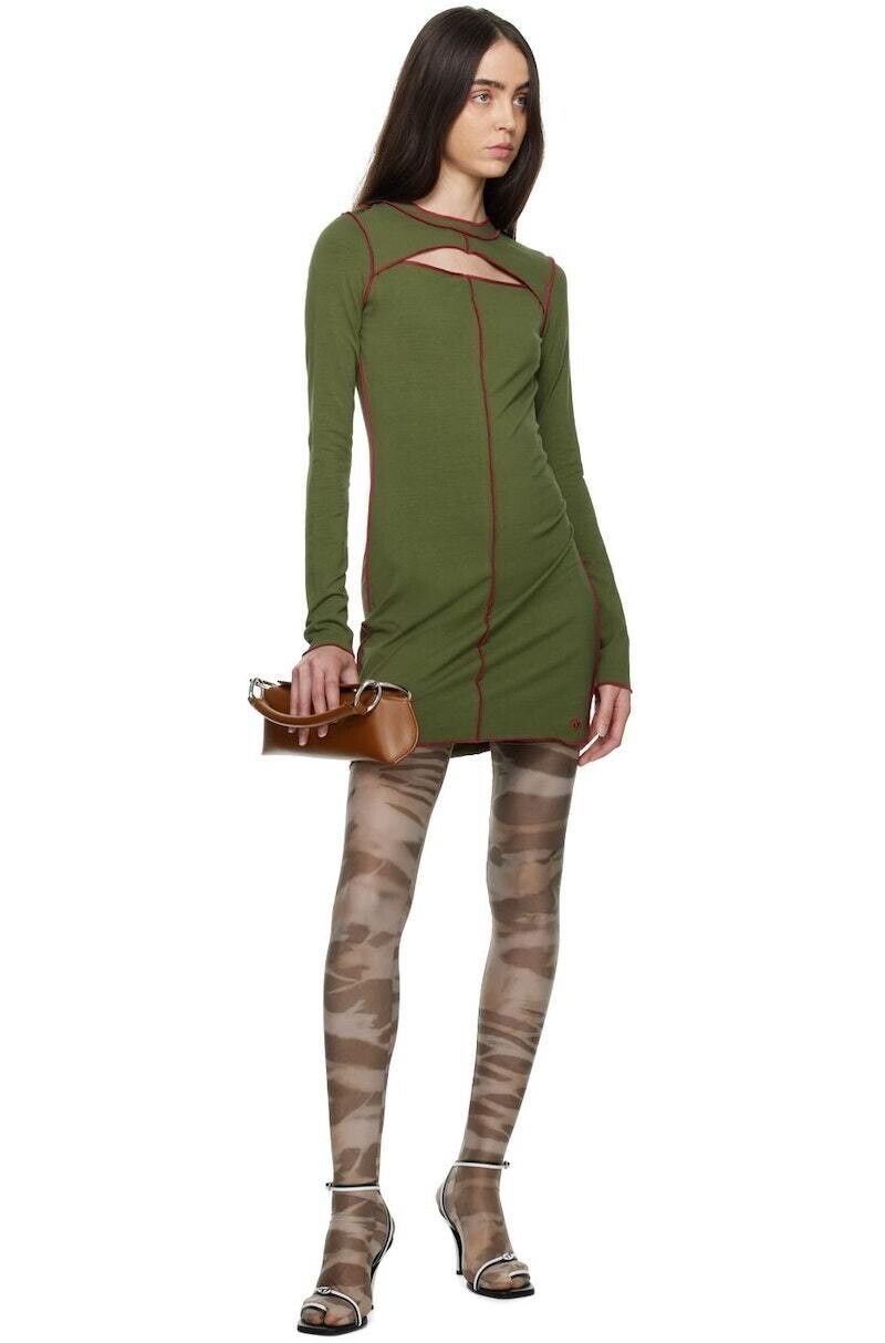 Diesel Diesel D-Tinest Dress Green ( S ) Size S / US 4 / IT 40 - 1 Thumbnail