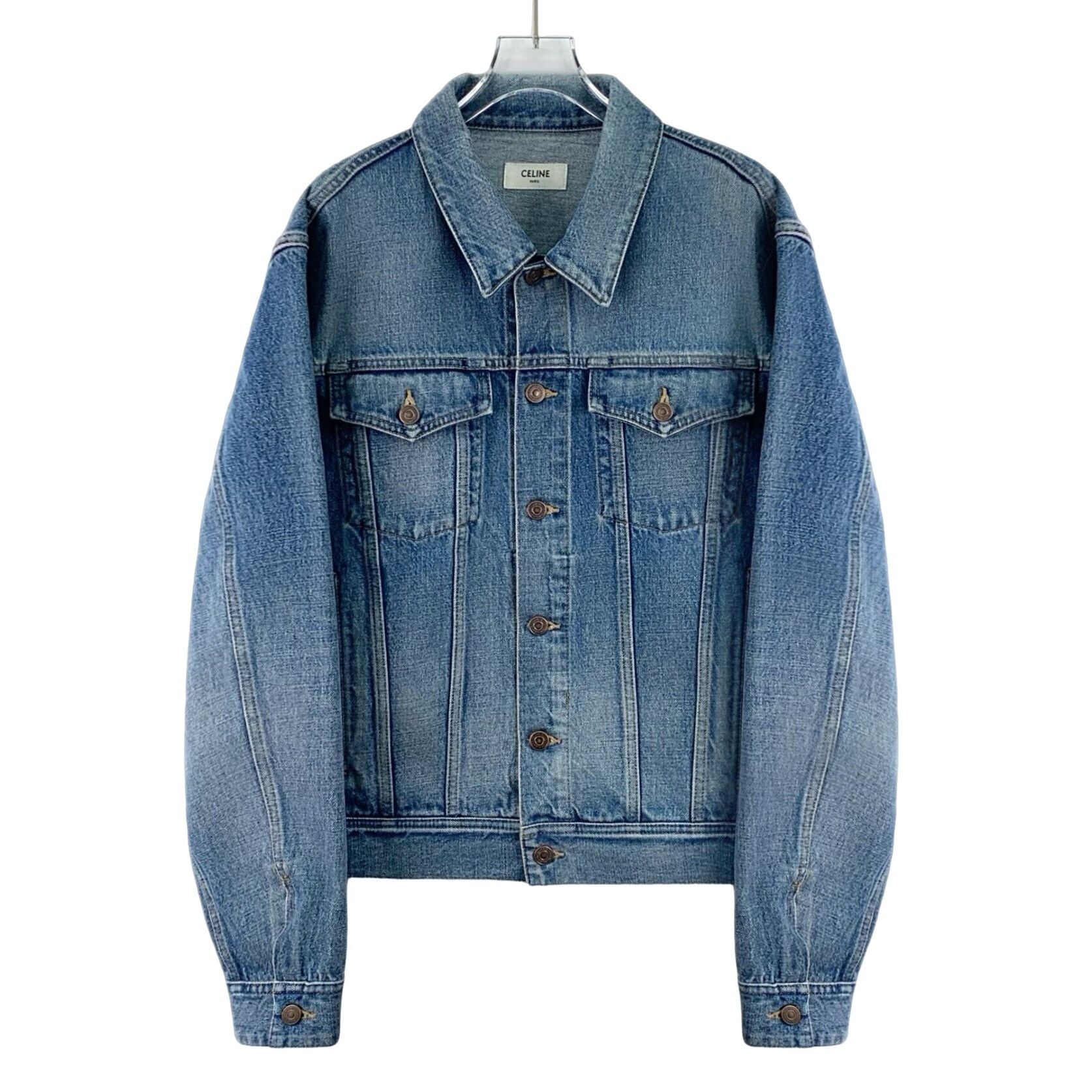 Celine Celine Washed Blue Denim Jacket Size M Size US M / EU 48-50 / 2 - 1 Thumbnail