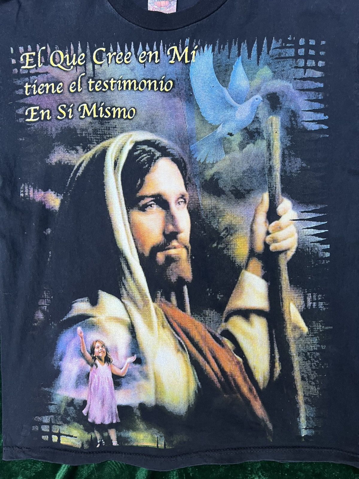 Vintage Joshua Christianity tshirt vintage 90s Size US XL / EU 56 / 4 - 2 Thumbnail