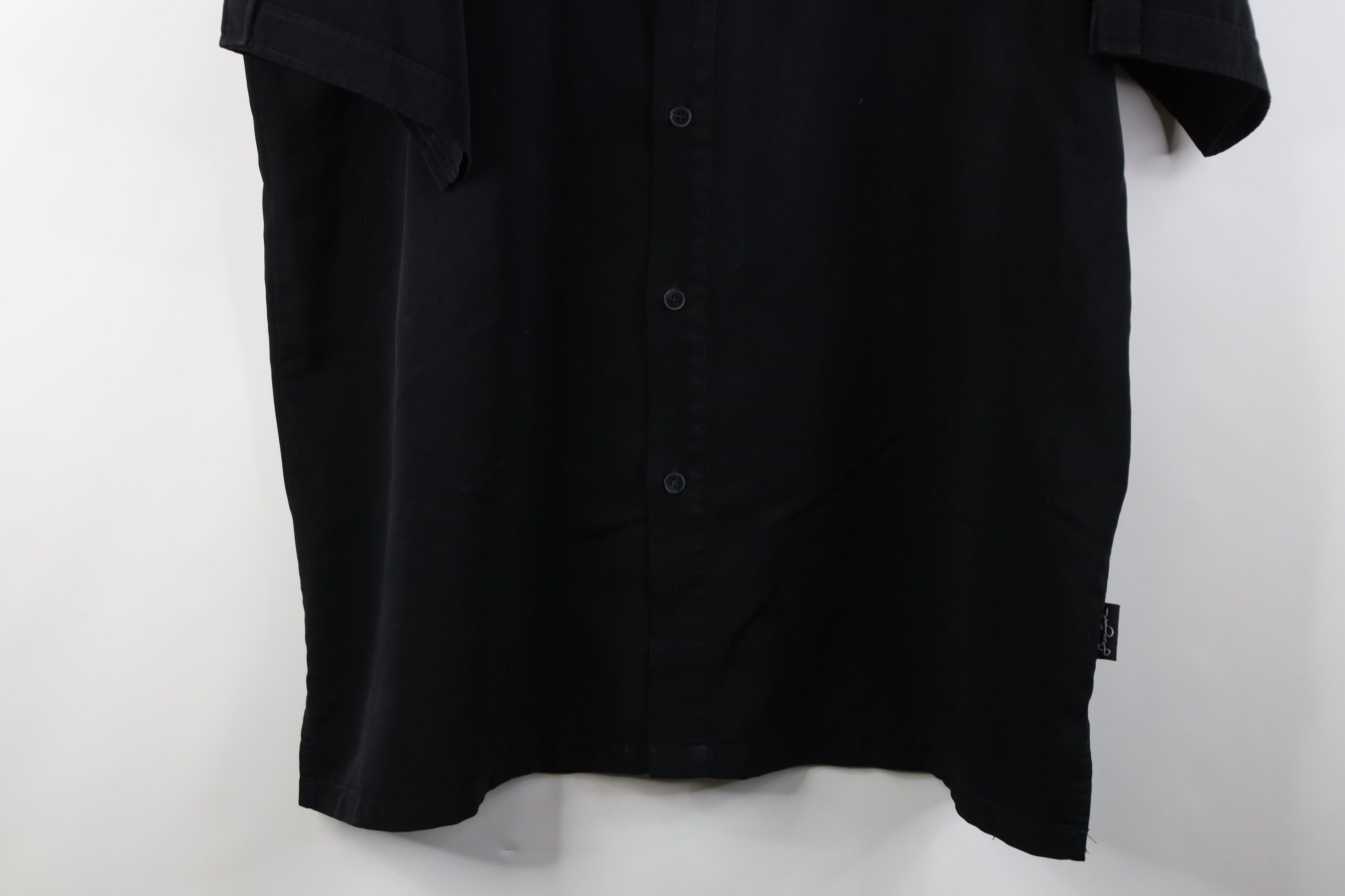 Sean John Vintage 90s Y2K Sean John Fit Collared Button Shirt Black Size US XL / EU 56 / 4 - 3 Thumbnail