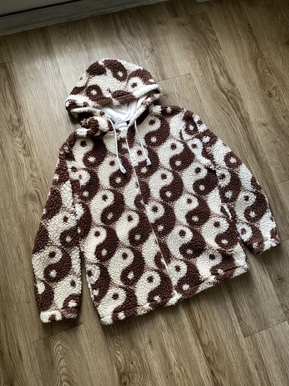 Pacsun Pacsun Fleece Yin Yang Zip Up Hoodie Size US S / EU 44-46 / 1 - 2 Thumbnail