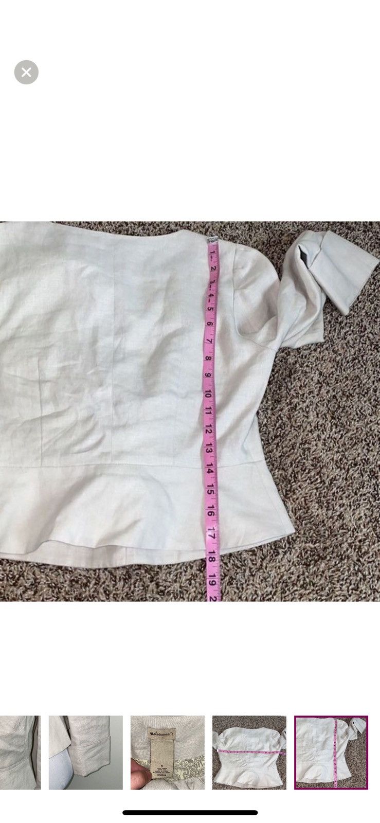 Anthropologie Anthropologie elevenses linen blazer size 6 Size M / US 6-8 / IT 42-44 - 7 Thumbnail