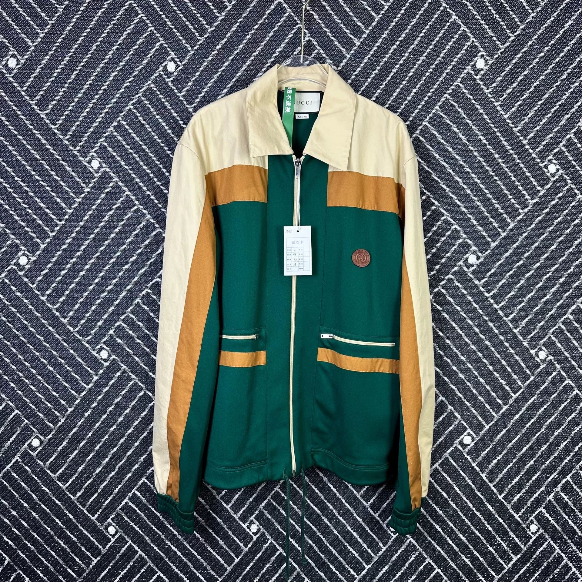Gucci Gucci Logo Collar Zip Jacket Size US L / EU 52-54 / 3 - 1 Thumbnail