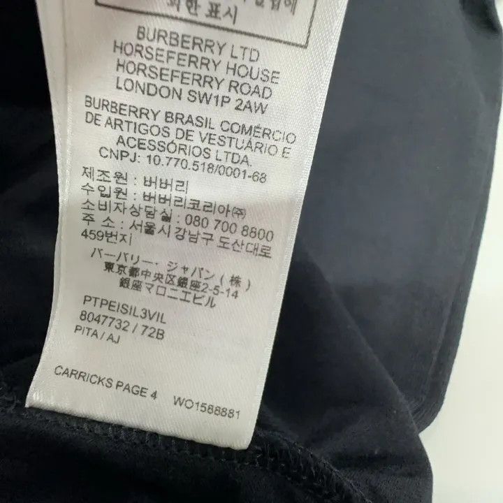 Burberry Burberry Burberry Black Embroidered Swan Short Sleeve T-Sh Size US S / EU 44-46 / 1 - 4 Thumbnail