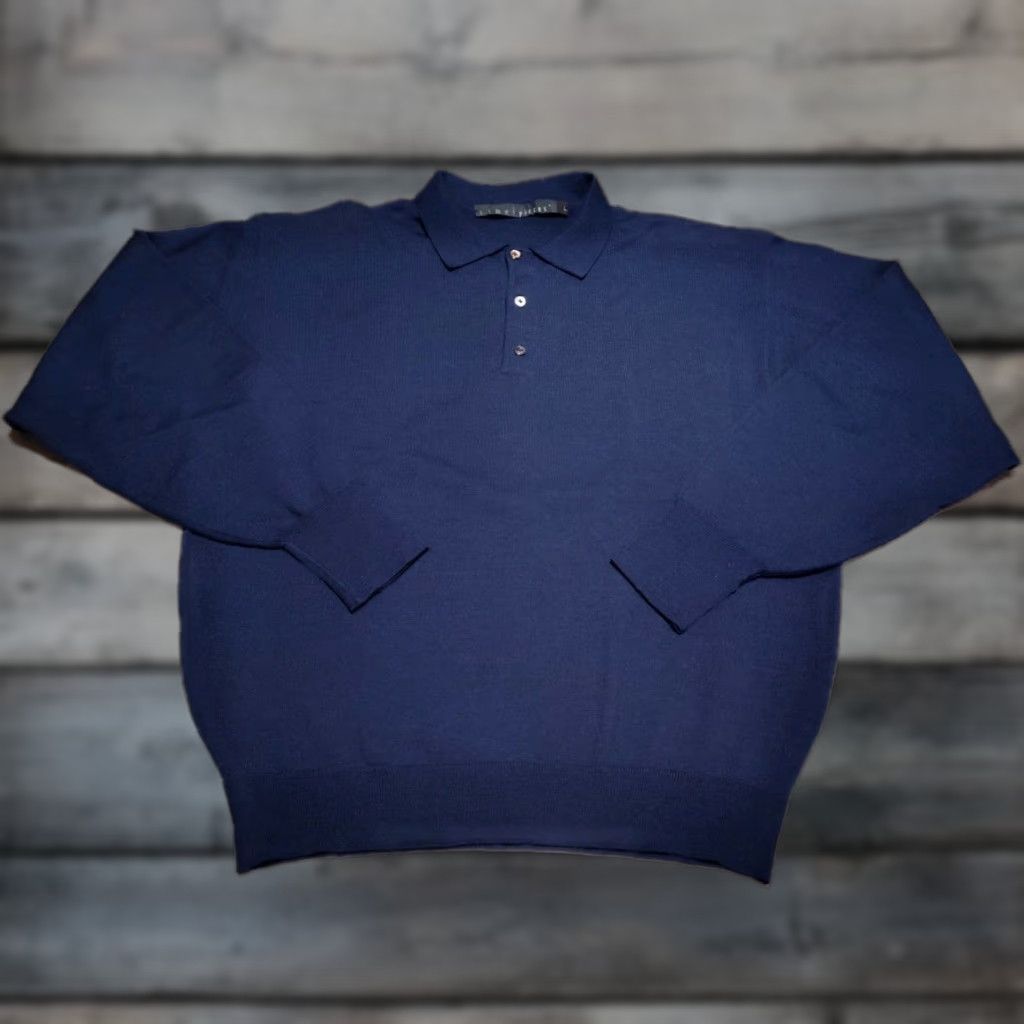 Vintage Vintage Time Pieces Men’s Wool Sweater Size L Blue Pullover Casual Formal Outdoor Preppy Size US L / EU 52-54 / 3 - 1 Thumbnail