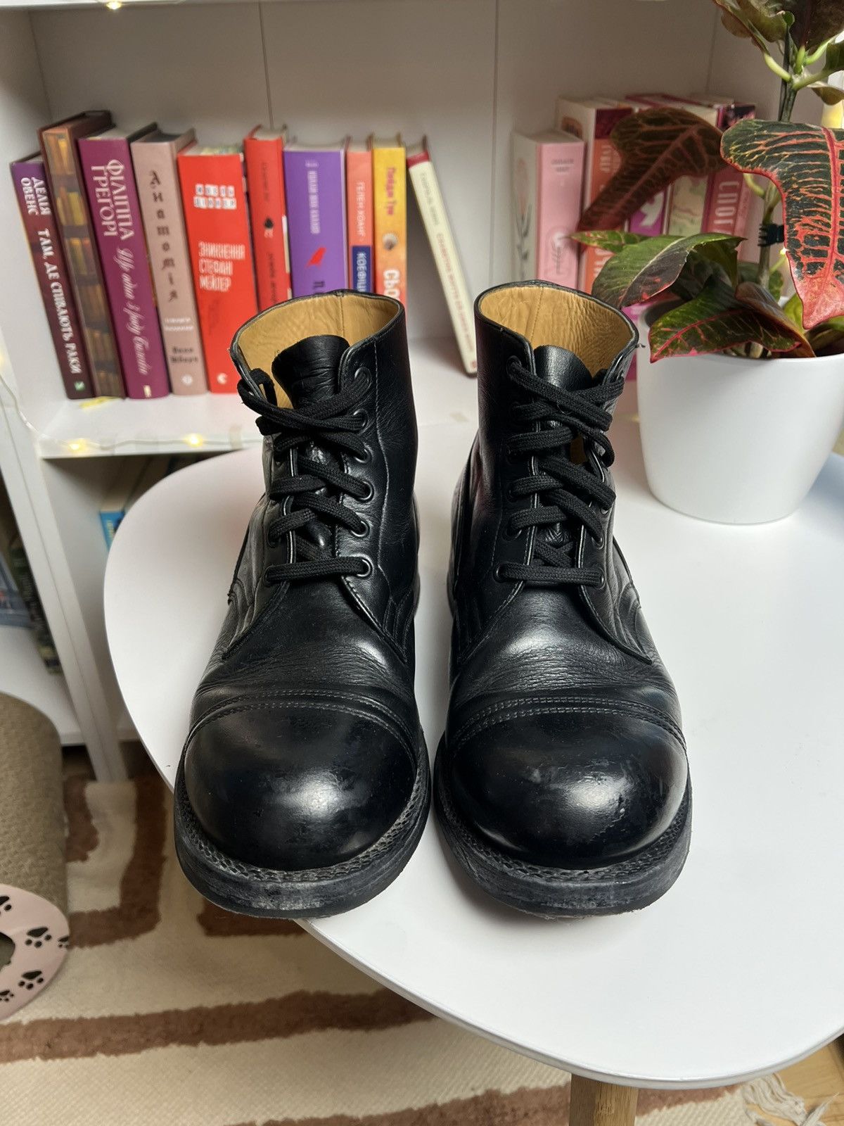 Vintage 20 HMAK 19 leather army boots Denmark vintage rare Size US 9 / EU 42 - 2 Thumbnail