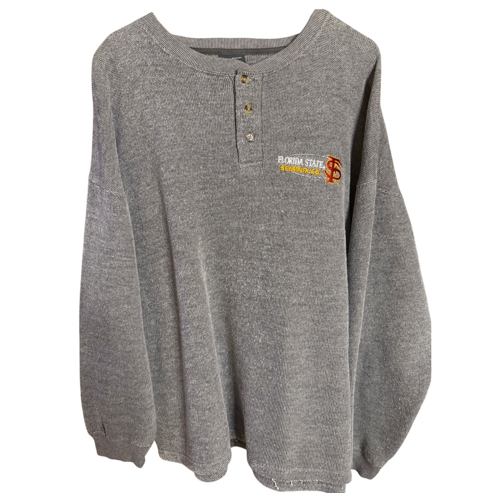 Pro Edge Vintage Florida State Seminoles Henley Size US XL / EU 56 / 4 - 1 Thumbnail
