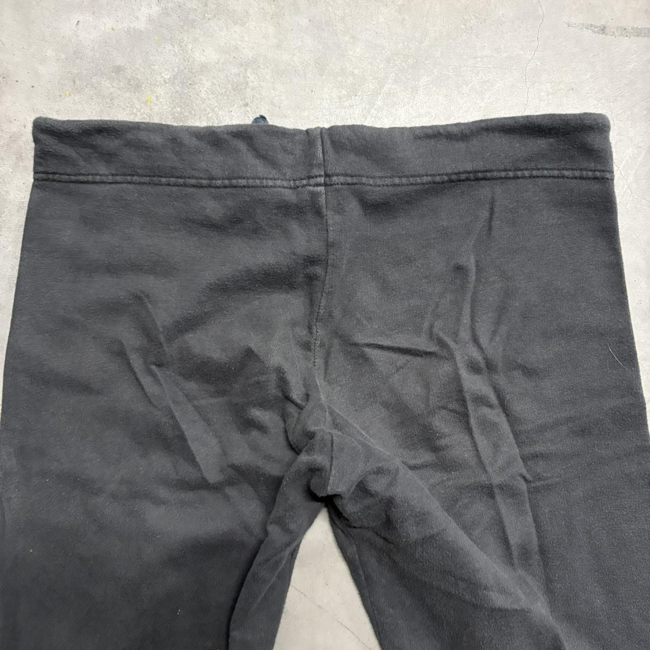 Japanese Brand × Vintage Crazy Vintage Y2K/2000s Wideleg Black Yoga SweatPants! Size US 32 / EU 48 - 7 Thumbnail