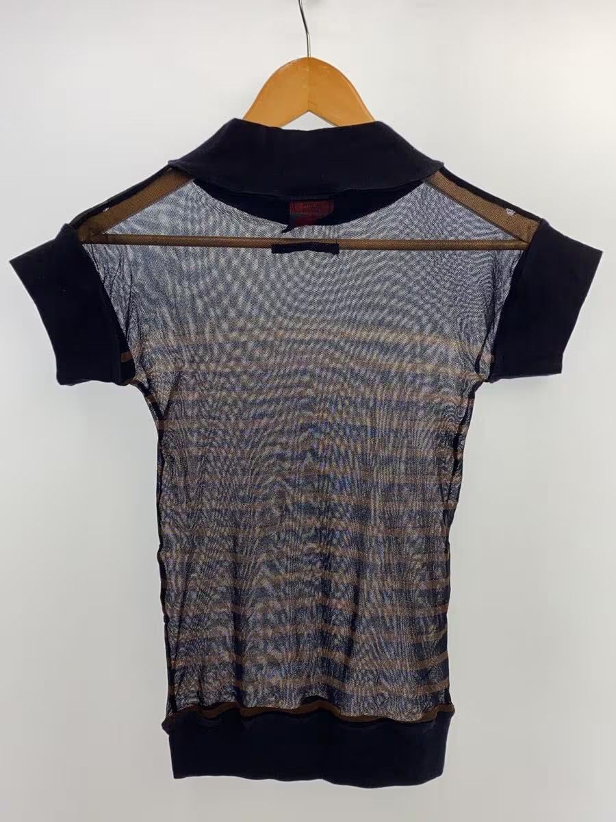 Jean Paul Gaultier Striped Mesh Short Sleeve Top Size M / US 6-8 / IT 42-44 - 2 Thumbnail