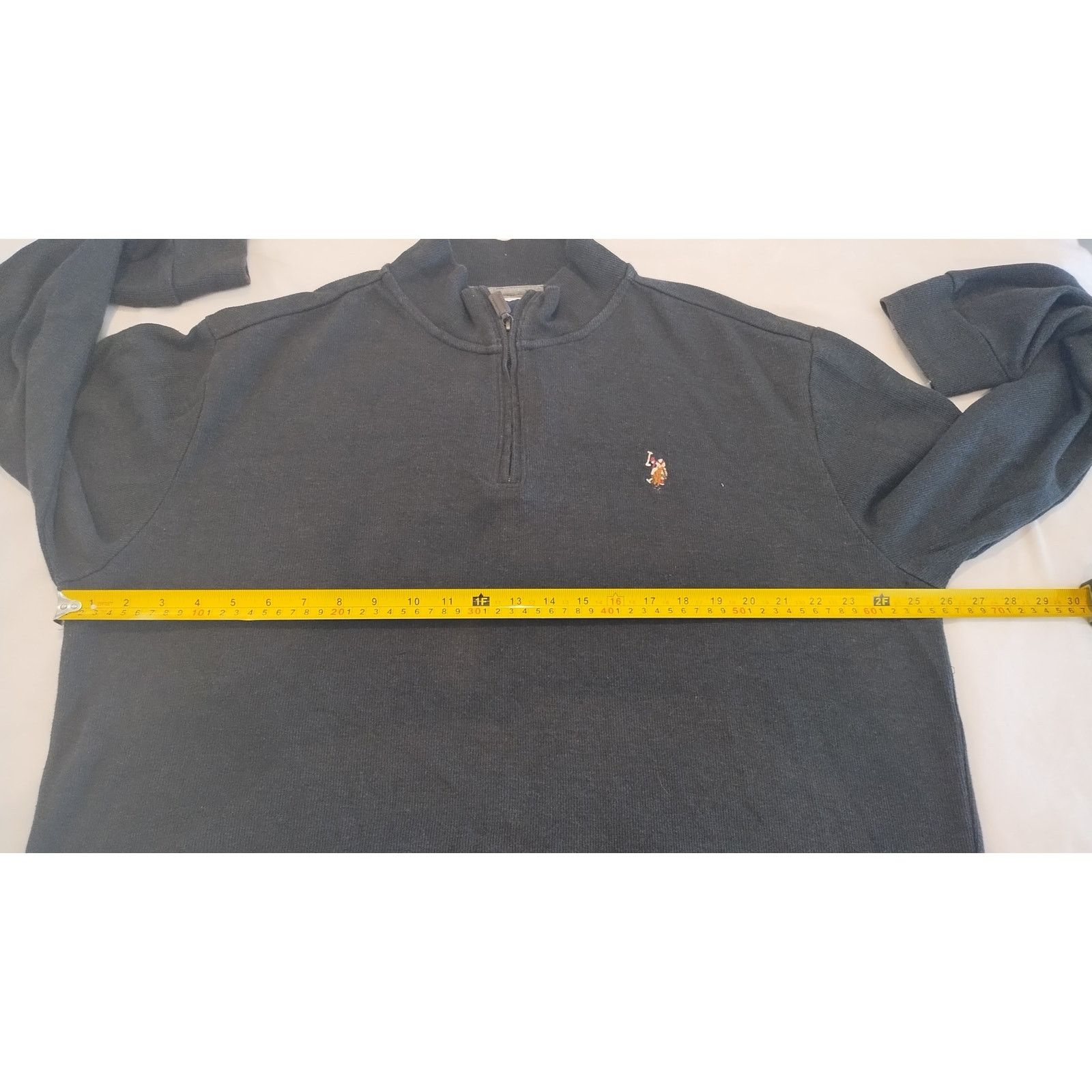 U.S. Polo Assn. US Polo Assn Men 1/4 Zip sweater Shirt Top XL Cotton Blend Size US XL / EU 56 / 4 - 11 Thumbnail