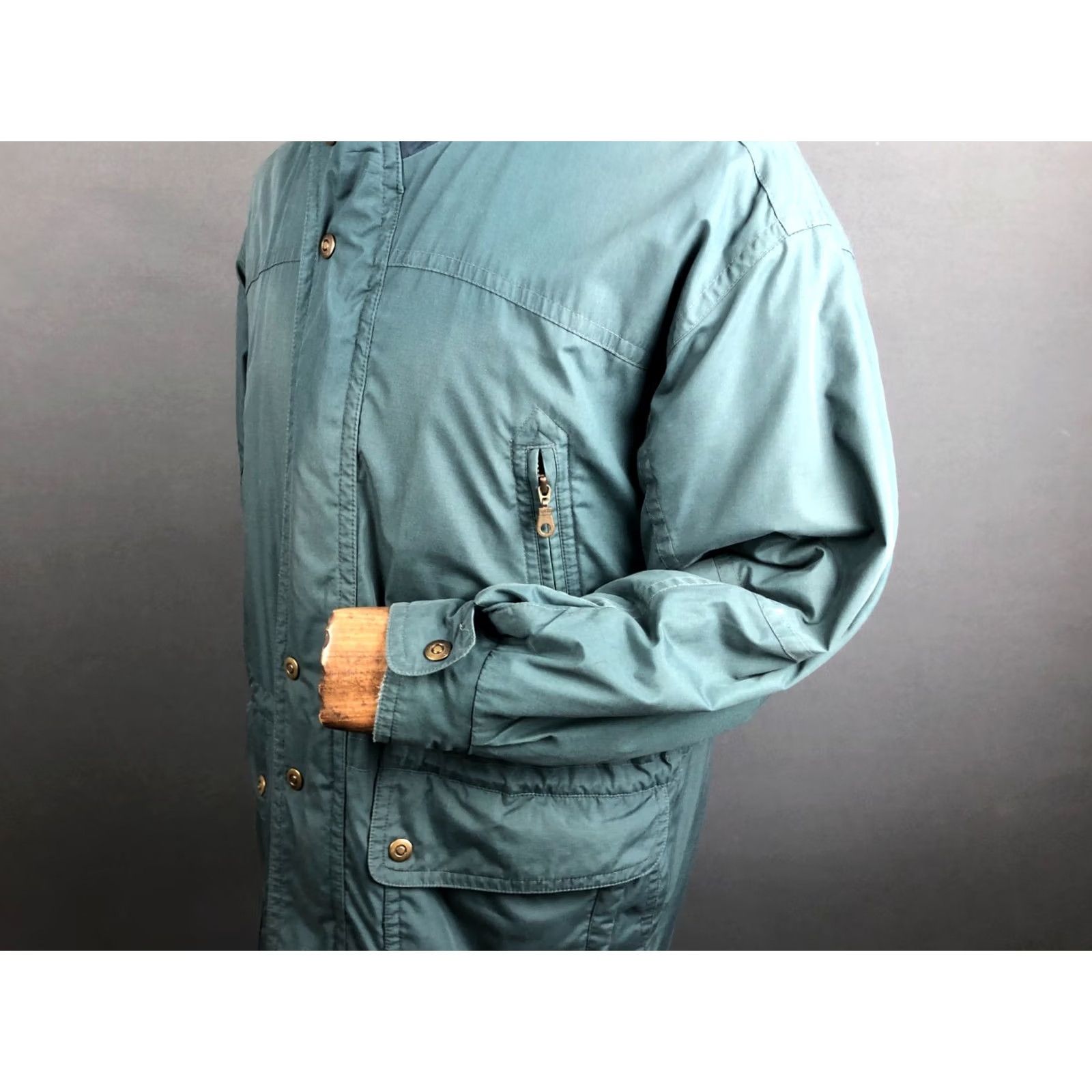 Baracuta Baracuta Jacket Baracuta Shirt? No - Baracuta Jacket Men S Green Polyester Full Zip Padded Mid-Length Chest Pockets Lined Size US S / EU 44-46 / 1 - 6 Thumbnail