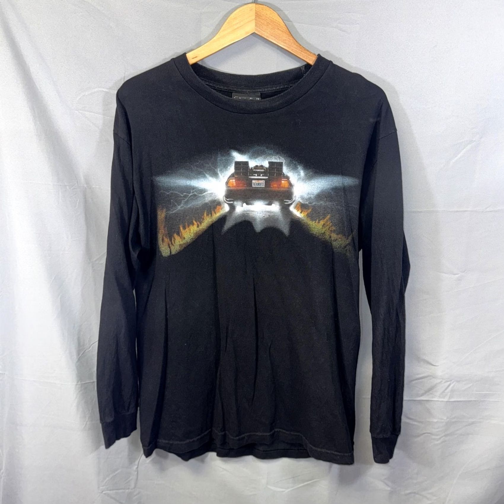The Hundreds Back to the Future Shirt Mens Large Black Long Sleeve The Hundreds DeLorean Size US L / EU 52-54 / 3 - 2 Thumbnail