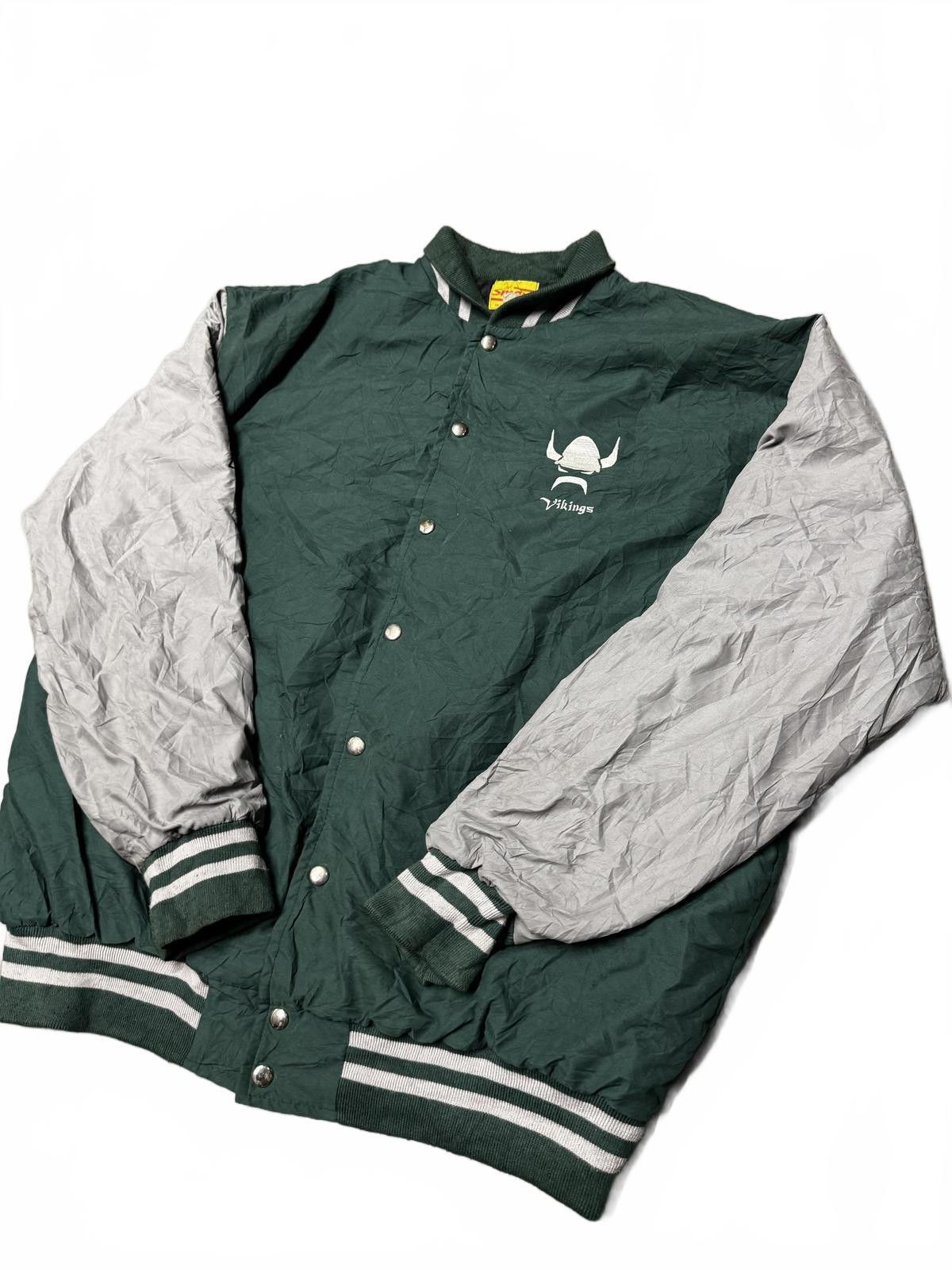 Designer Vintage Vikings Coated Jacket - Green/Grey Size US L / EU 52-54 / 3 - 2 Thumbnail