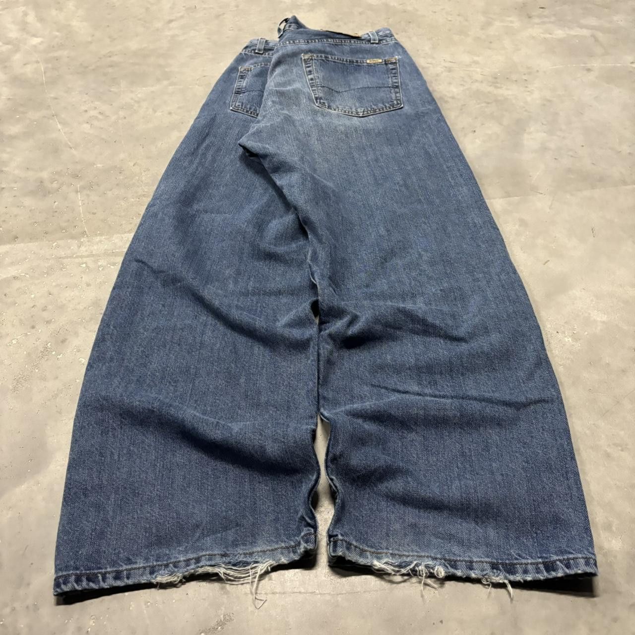 Japanese Brand × Levi's × Vintage Crazy Vintage Y2K/2000s Baggy Dark Blue Wash Levi’s Skater Style Denim Jeans! Size US 38 / EU 54 - 4 Thumbnail