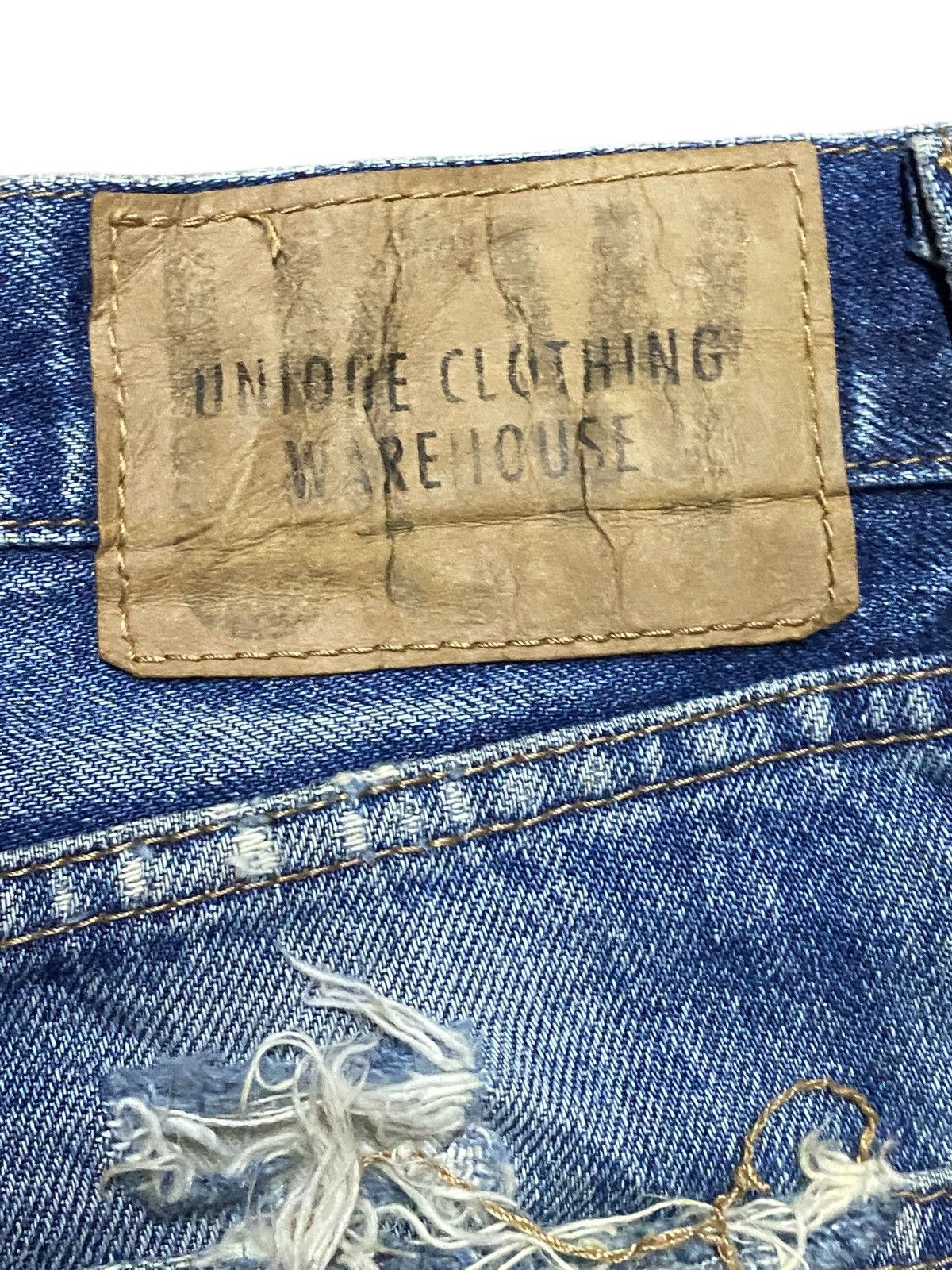 Warehouse Vintage Warehouse Sand Wash Distressed Baggy Jeans Size US 33 - 11 Thumbnail