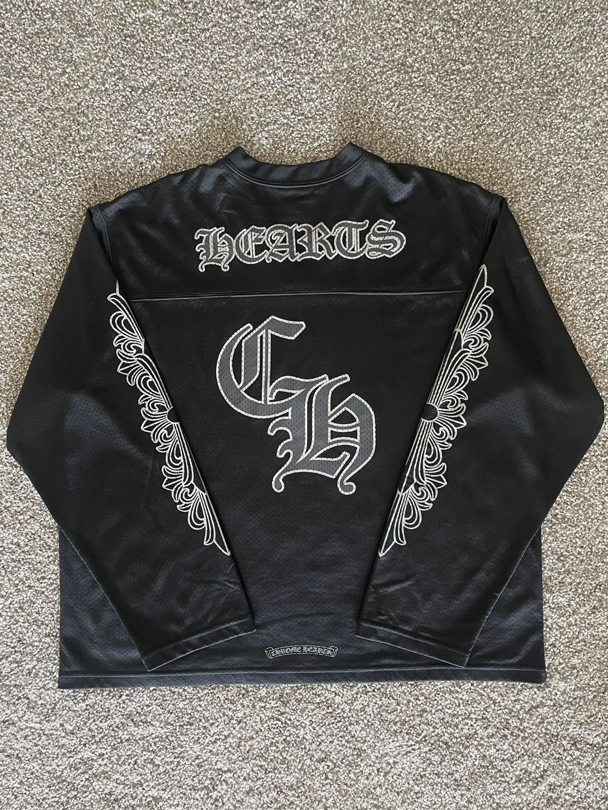 Chrome Hearts Chrome Hearts Black Mesh L/S Jersey Size US XL / EU 56 / 4 - 2 Thumbnail