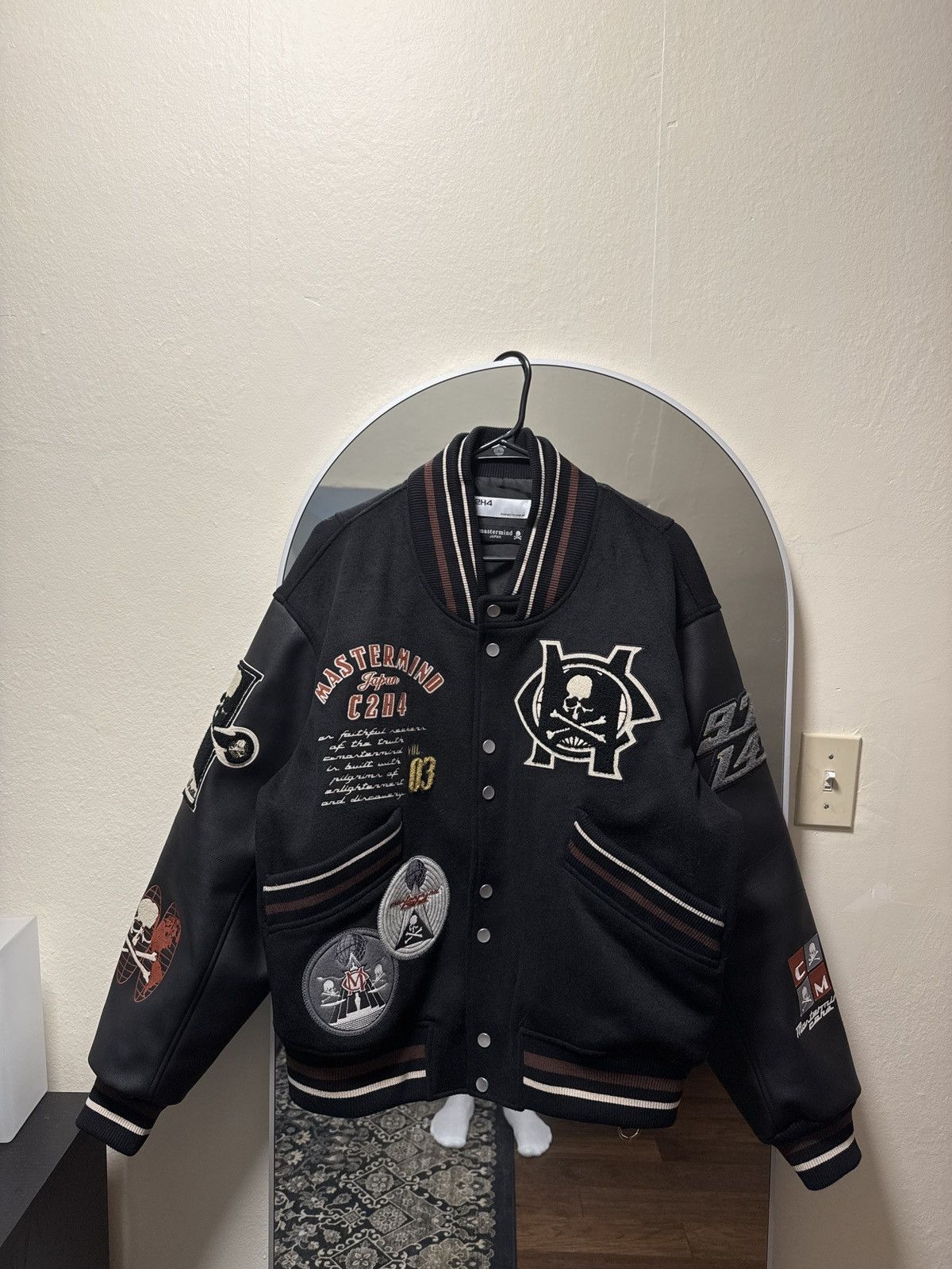 Mastermind Japan Mastermind x Drestrip Leather Jacket | Grailed