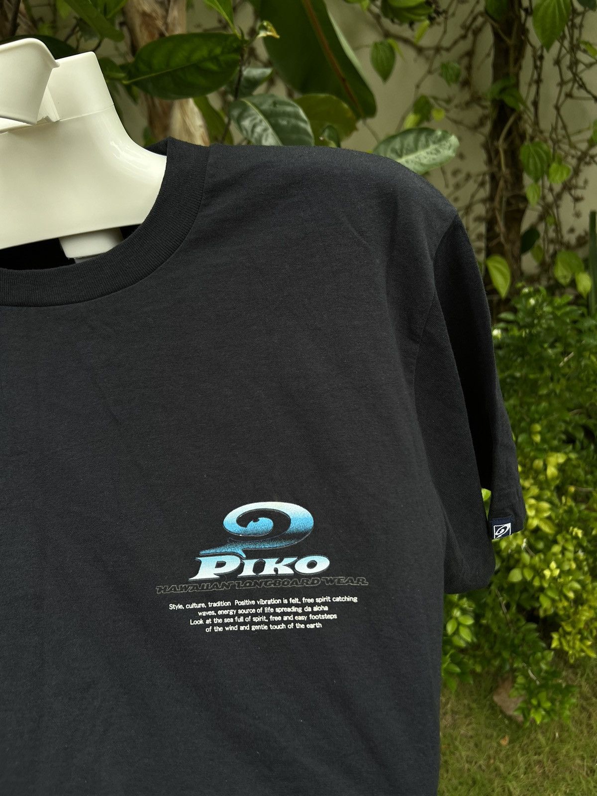 Japanese Brand × Vintage 90’s PIKO HAWAIIAN LONGBOARD WEAR SURF Y2K RARE RETRO TEE Size US M / EU 48-50 / 2 - 5 Thumbnail