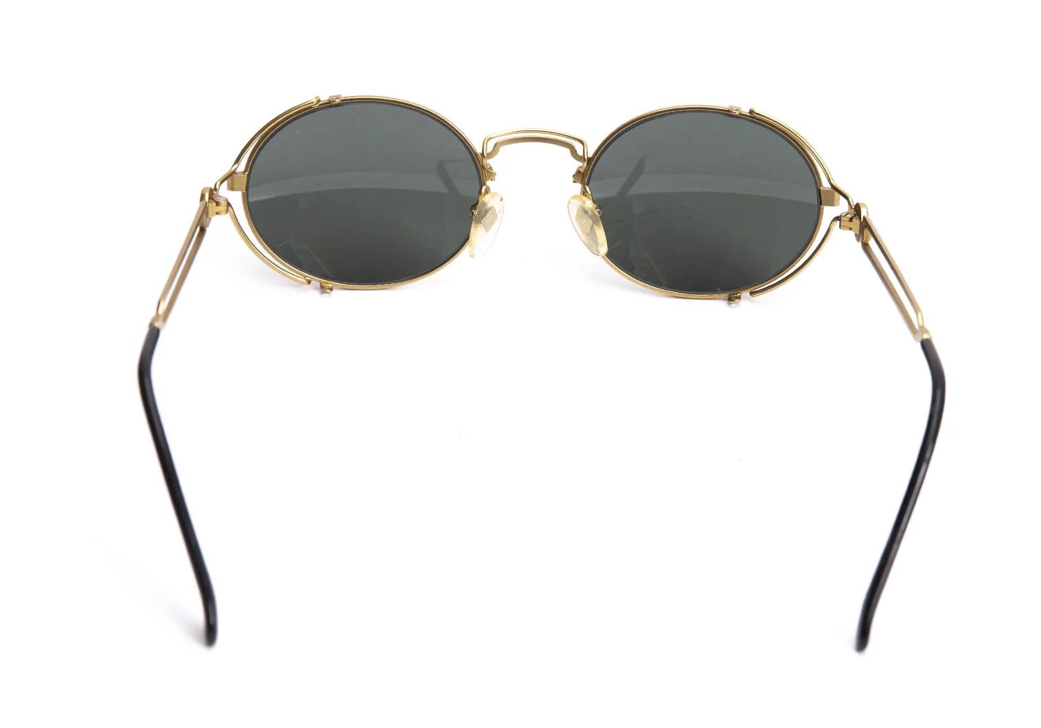 Jean Paul Gaultier Double Bridge Sunglasses in Gold and Black Size ONE SIZE - 6 Thumbnail