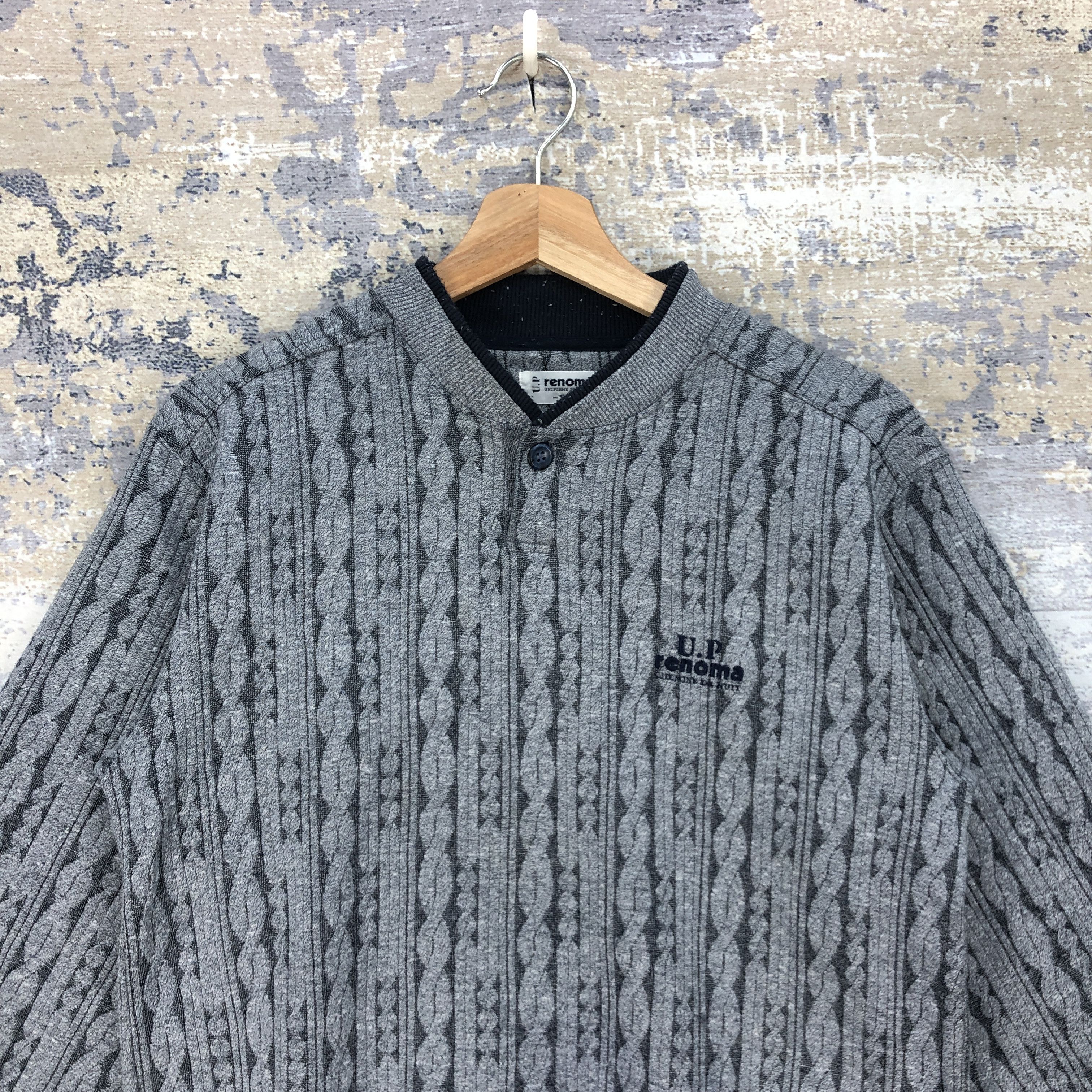 Renoma 90s Renoma Sweater Aran Isle Knitwear Sweatshirt Pullover Size US S / EU 44-46 / 1 - 2 Thumbnail