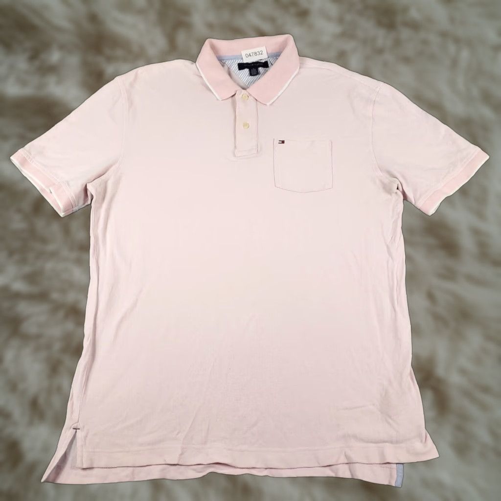 Tommy Hilfiger Tommy Hilfiger Polo Shirt Mens XL Pink Casual Short Sleeve Classic Preppy Size US XL / EU 56 / 4 - 1 Thumbnail