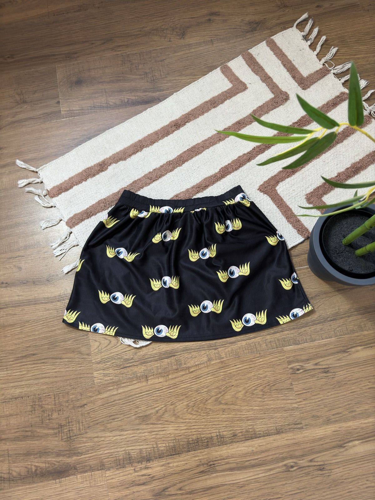 Vintage VINTAGE EYES SKIRT VON DUTCH STYLE Size 28" / US 6 / IT 42 - 1 Thumbnail