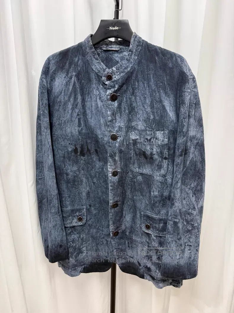 Issey Miyake Issey Miyake Frost Pleated Four-Pocket Stand Collar Jacket Size US XL / EU 56 / 4 - 1 Thumbnail