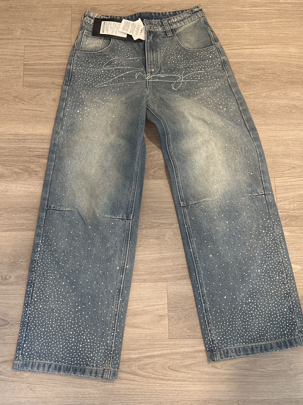 Japanese Brand Medm wide leg denim jeans Size US 32 / EU 48 - 2 Thumbnail