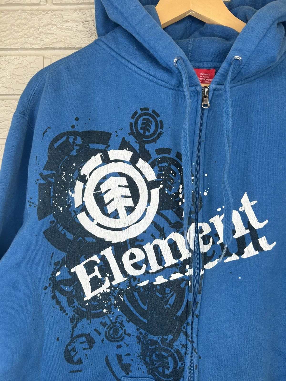 Element Vintage Element Zip Up Skater Hoodie Size US L / EU 52-54 / 3 - 3 Thumbnail