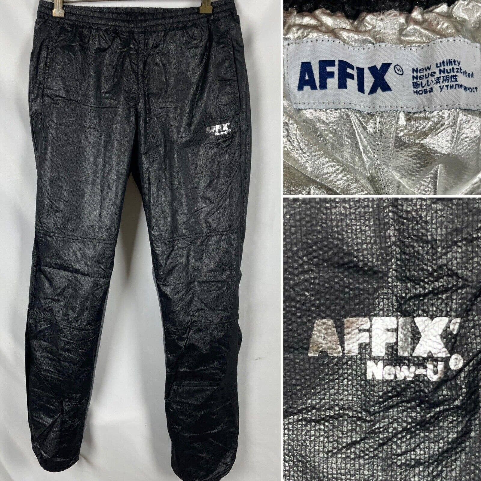 AFFXWRKS Affix Works Lightweight Nylon Track Pants Men’s S AFFXWRKS Size US 30 / EU 46 - 1 Thumbnail