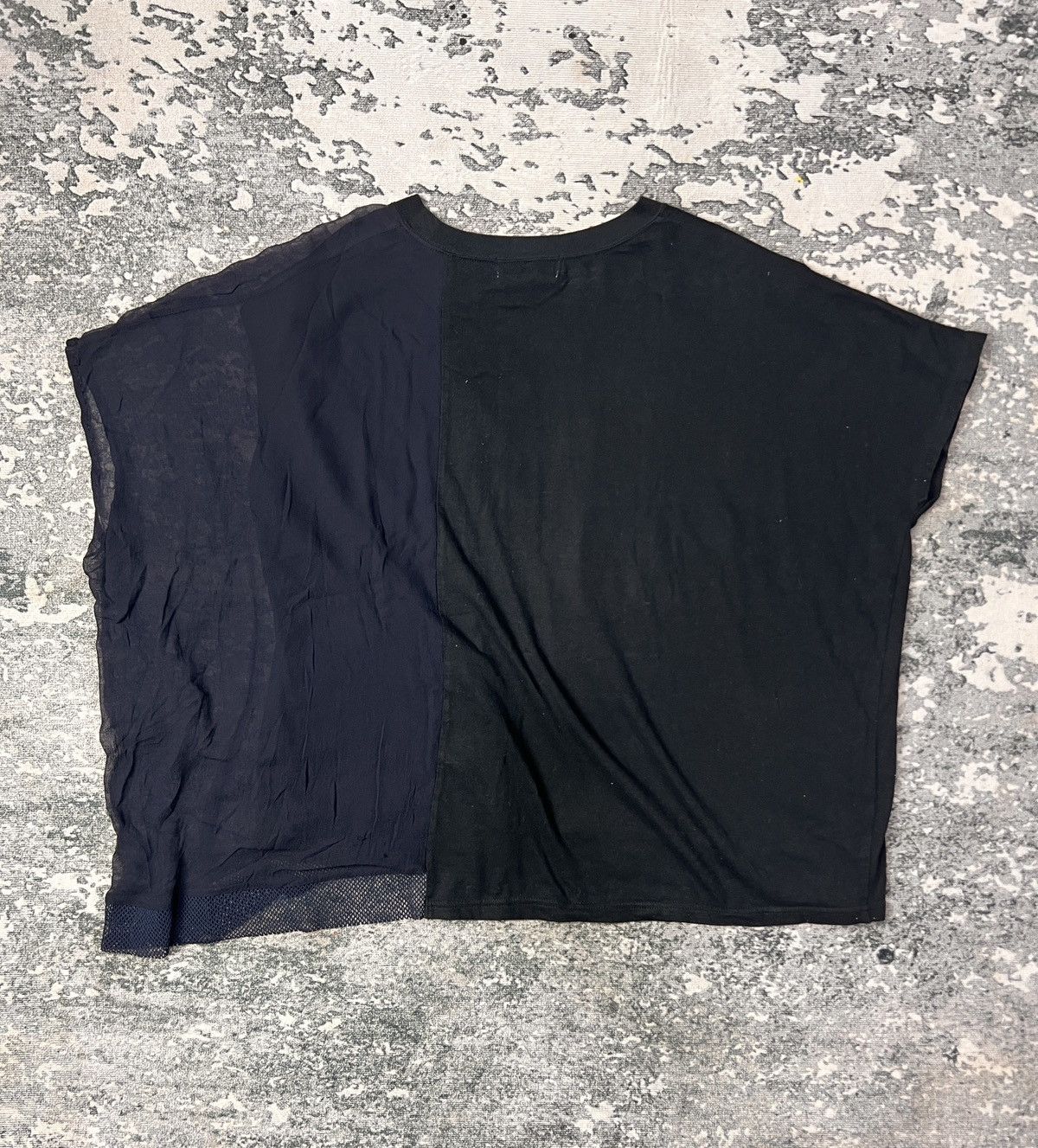 Issey Miyake Issey Miyake Zucca Asymmetrical Mesh Boxy Tshirt Size US M / EU 48-50 / 2 - 6 Thumbnail