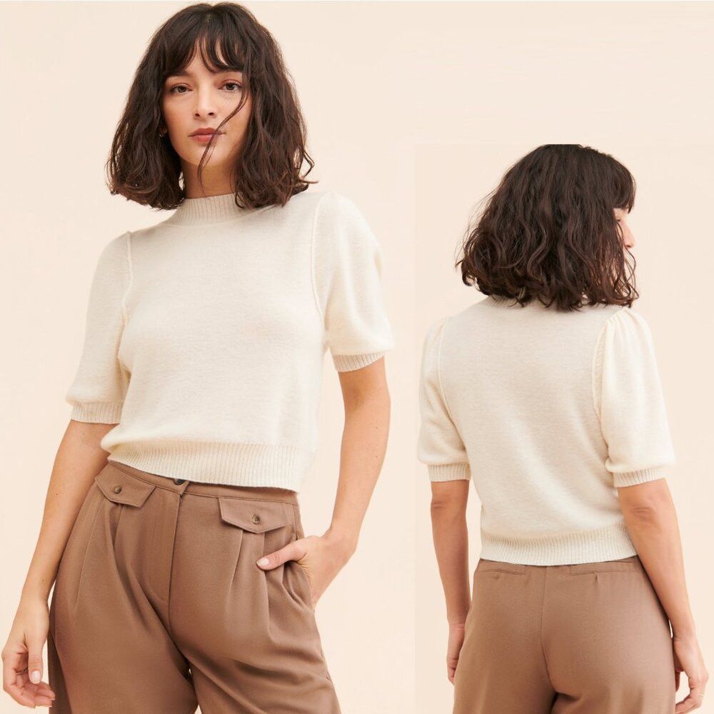 Free People Free People Staycation Cashmere Pullover In Cream Size M Size M / US 6-8 / IT 42-44 - 2 Thumbnail