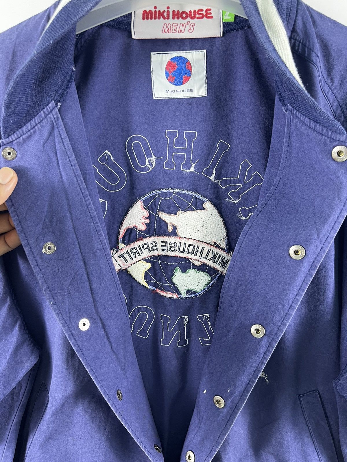 Mickey Inc 🔥 Vintage 90's Miki House Country Distressed Varsity Size US L / EU 52-54 / 3 - 11 Thumbnail