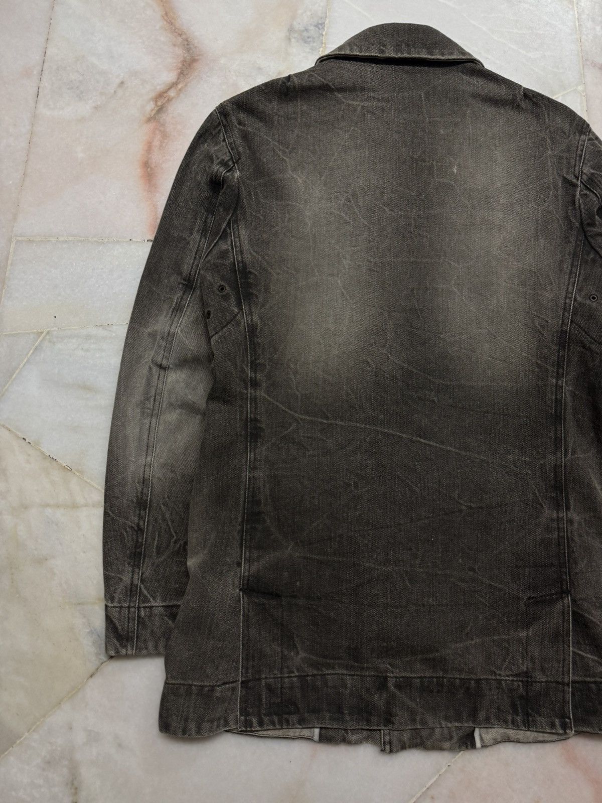 JUN MEN 💥INSANE💥VINTAGE 90s JUNMEN MUDWASH CLAWMARK DENIM JACKET Size US S / EU 44-46 / 1 - 17 Thumbnail