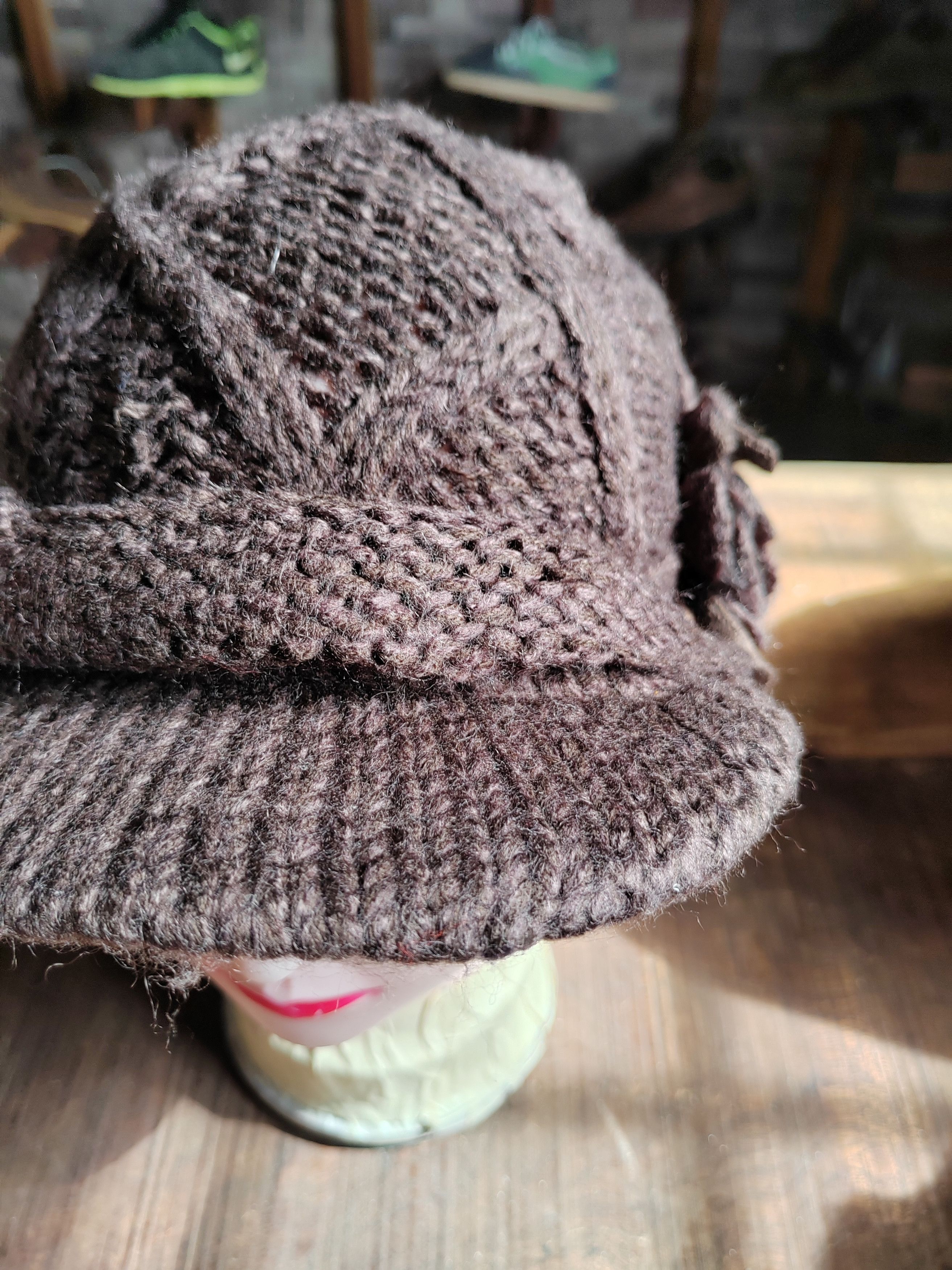 If Six Was Nine Vintage Japanese Style Crochet Big Beanie Snowcap Size ONE SIZE - 3 Thumbnail