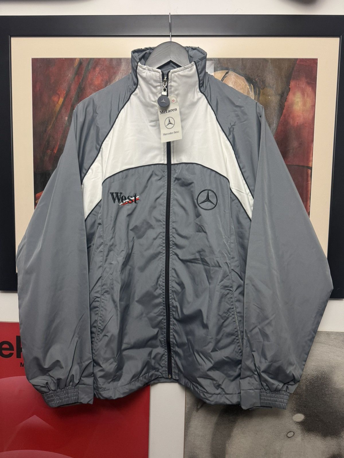 Mercedes-Benz Mercedes Benz West Vintage Racing Jacket Og Hype Y2k Rare Size US XL / EU 56 / 4 - 1 Thumbnail