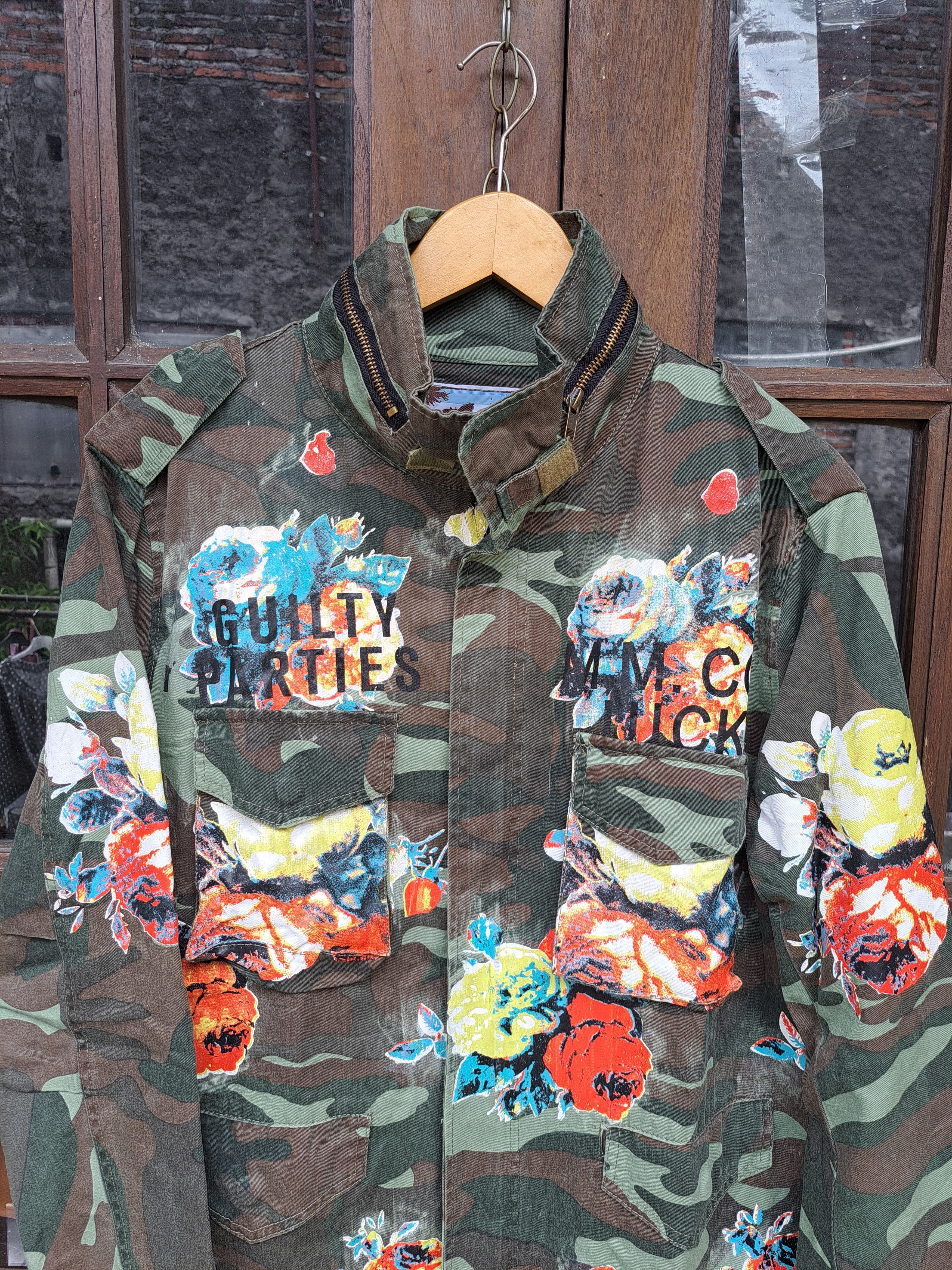 Wacko Maria Guilty Parties Flower Camouflage Cotton Jacket Mens Medium Size US M / EU 48-50 / 2 - 2 Thumbnail