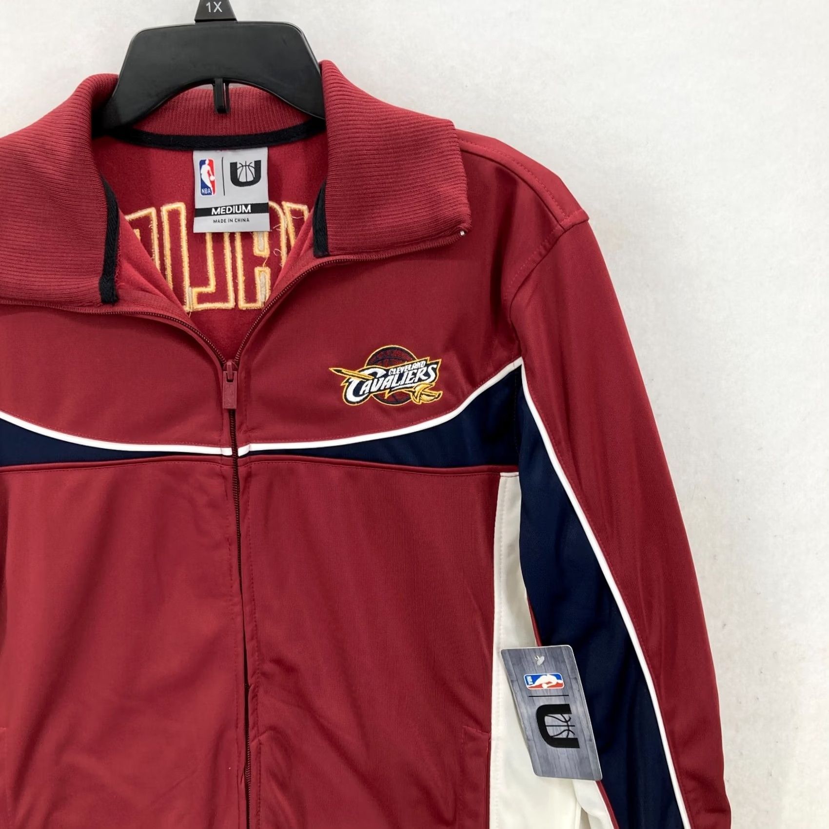NBA NBA Cavaliers Mens Track Jacket Full Zip Red M Basketball Nike Style? Size US M / EU 48-50 / 2 - 2 Thumbnail