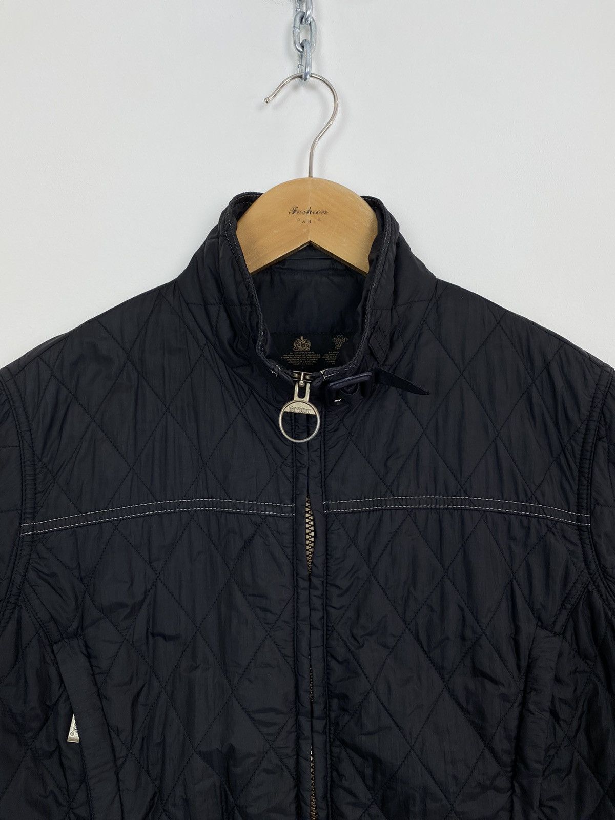 Designer Barbour Suzie Biker Quilted Jacket Long Sleeve Women’s UK14 Size L / US 10 / IT 46 - 2 Thumbnail