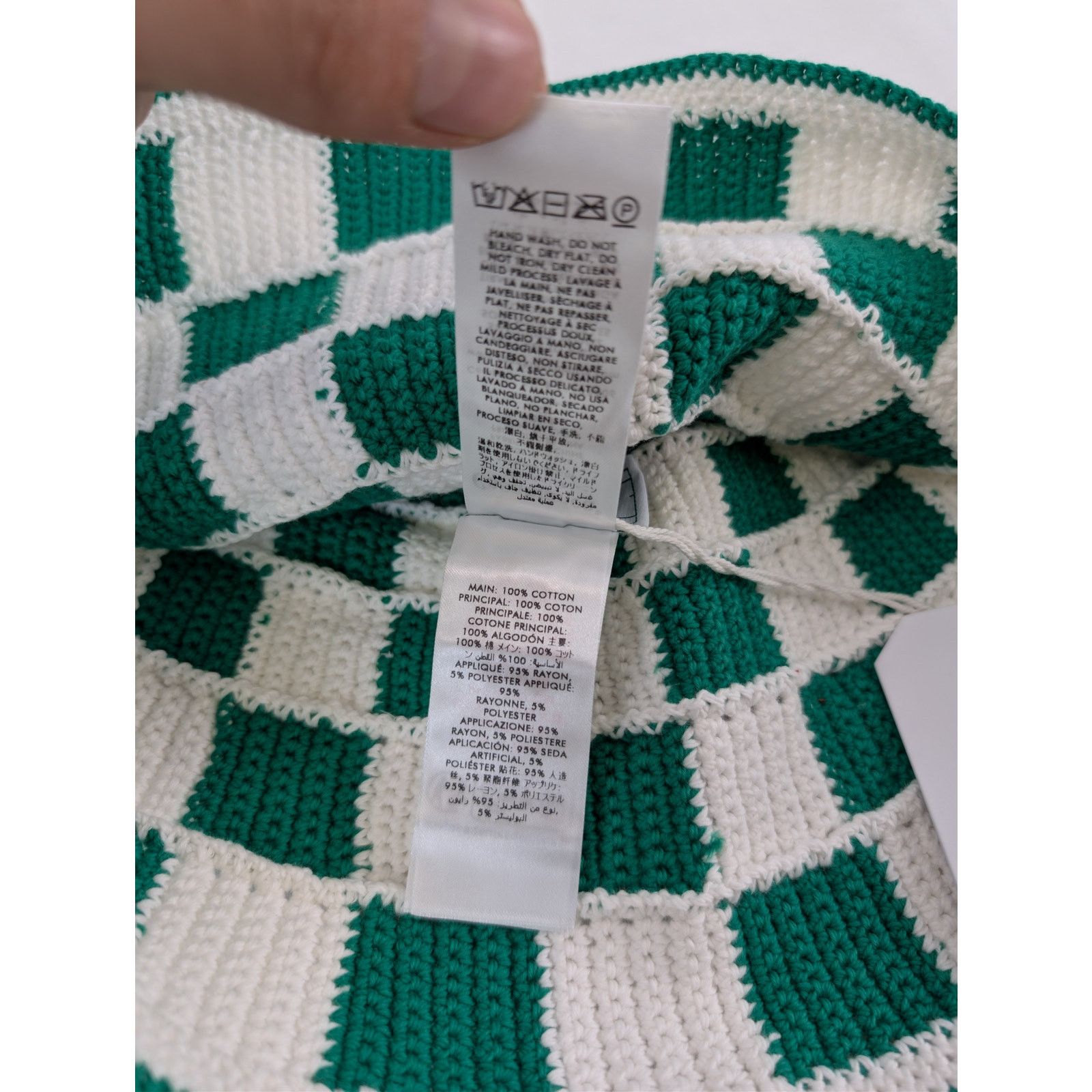 Casablanca o1rshd1 Size: M-L / Scuba Square Crochet Beanie Cap / Hat Size ONE SIZE - 10 Thumbnail