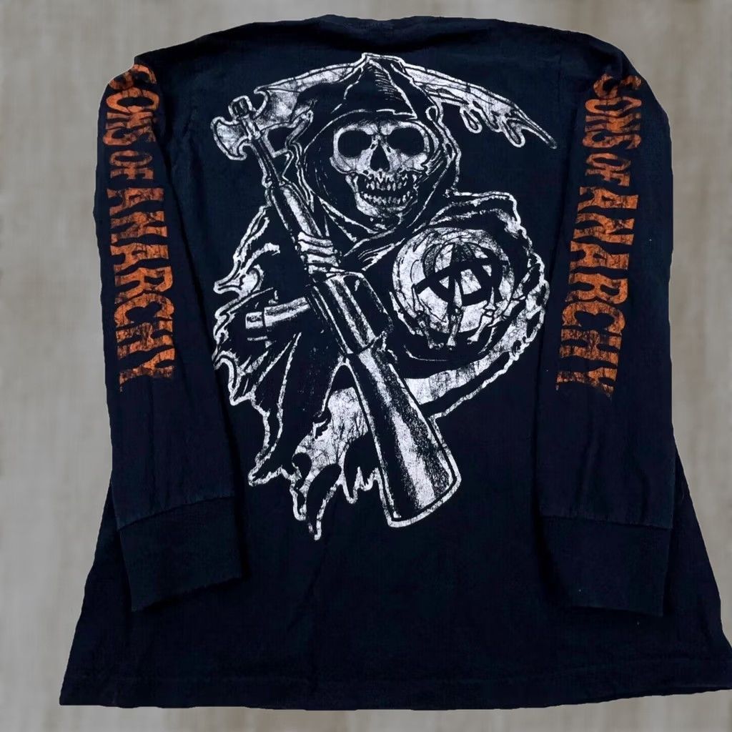 Vintage Sons Of Anarchy Shirt Men Small Black Biker Tee Grim Reaper Size US S / EU 44-46 / 1 - 1 Thumbnail