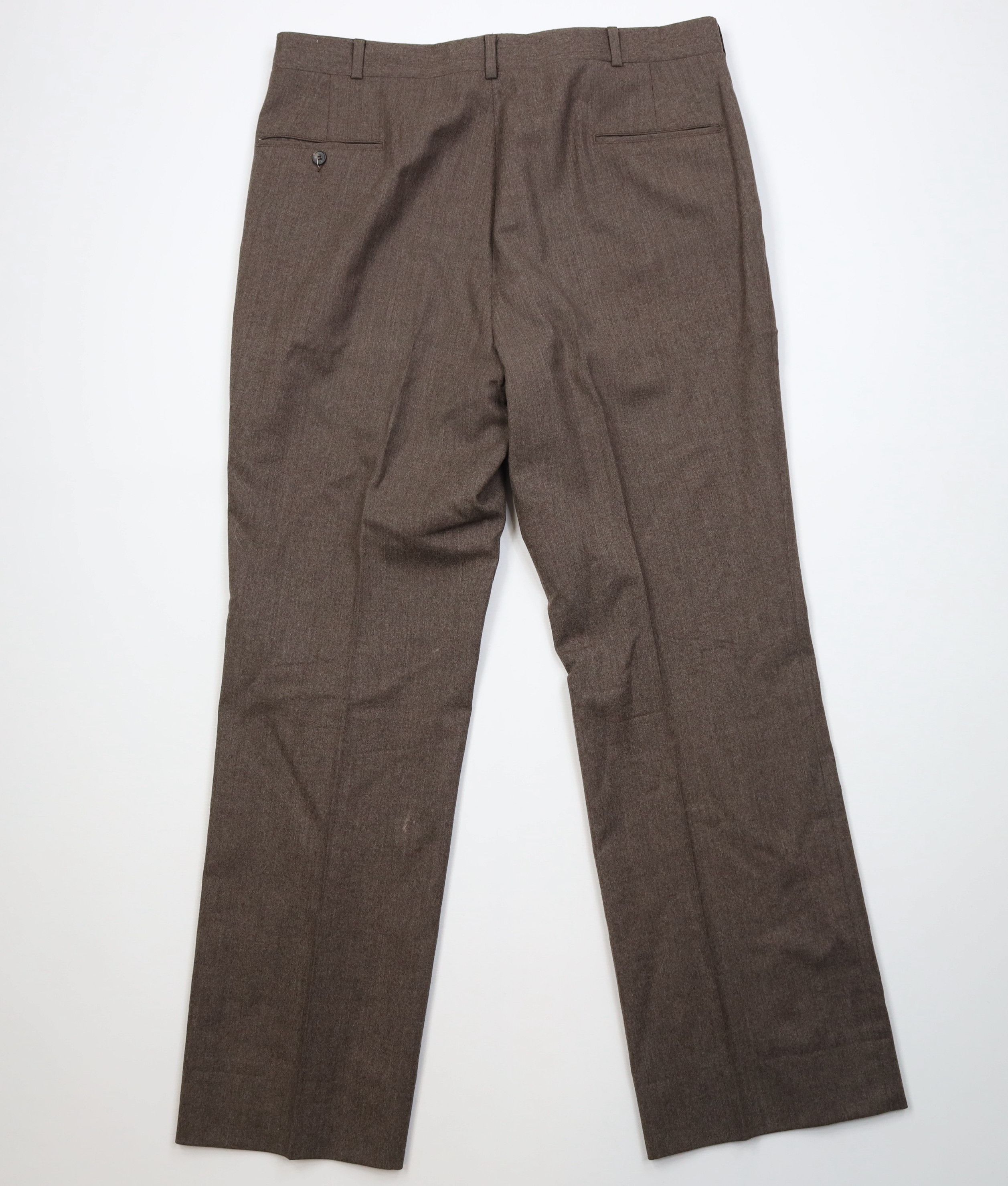 Vintage Vintage 70s Streetwear Wool Wide Leg Chino Pants Brown USA Size US 38 / EU 54 - 9 Thumbnail