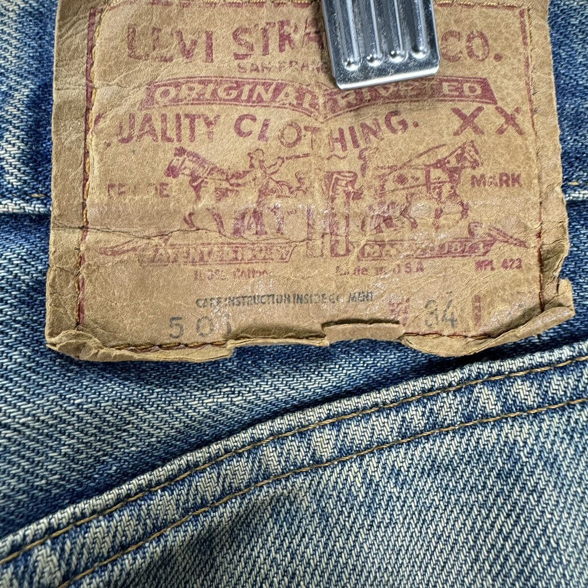 Levi's ☀️80s LEVI’S 501 RINDEN 524 PATCHWORK DENIM JEANS PANTS Size US 34 / EU 50 - 17 Thumbnail