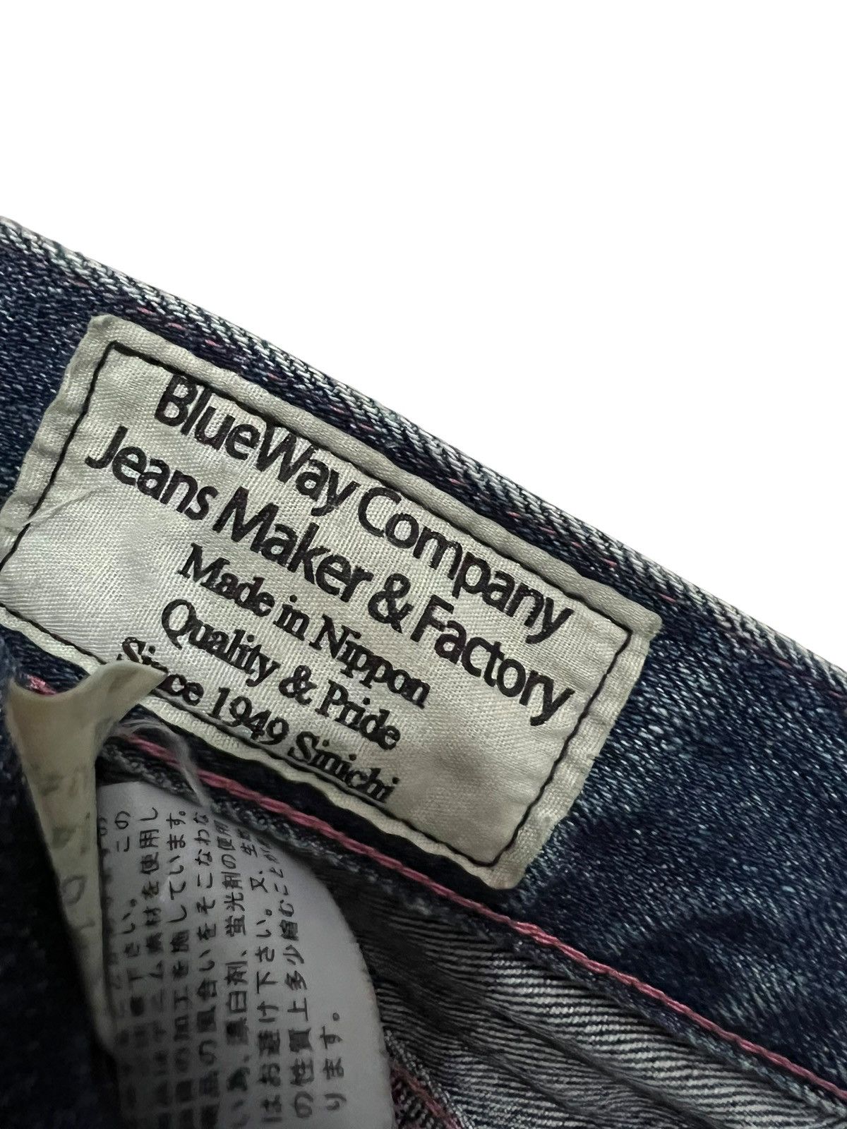 Japanese Brand Vintage Blue Way Japanese Brand Distress Clawmark Jean Size US 34 / EU 50 - 10 Thumbnail