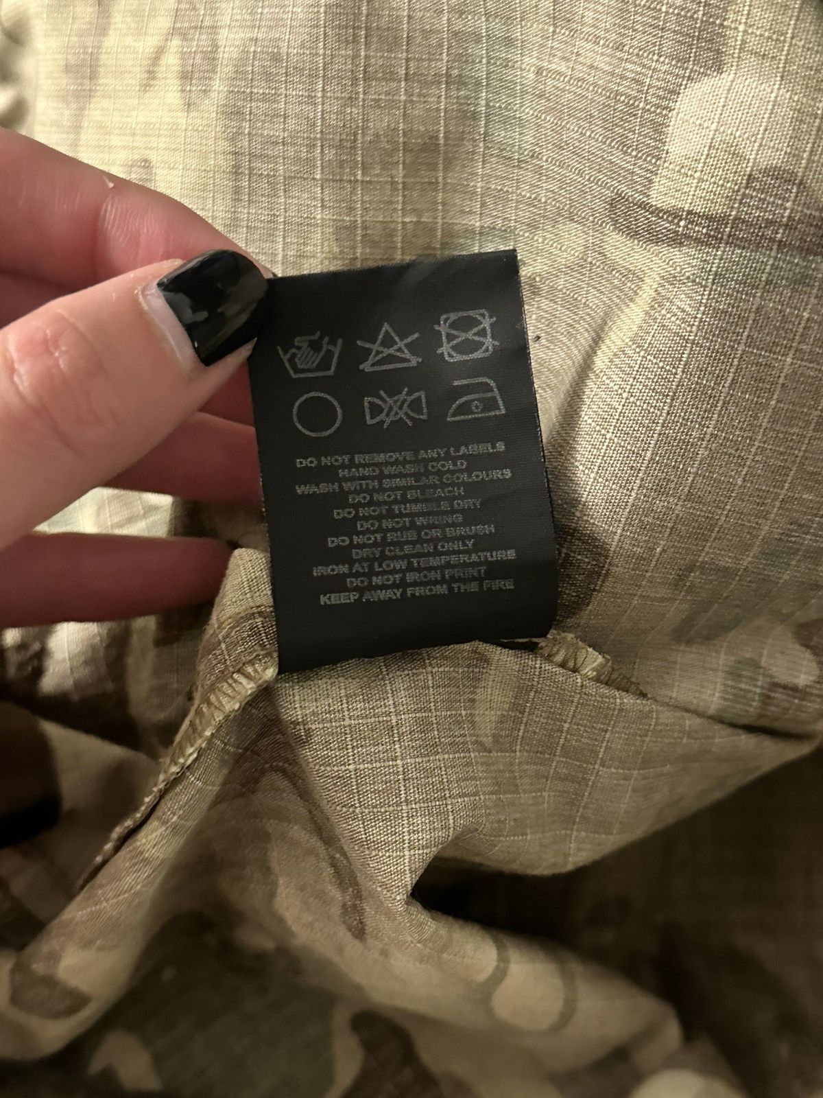 PROJECT G/R Project G/R Camo Layered Skirt Cargo Shorts in Green