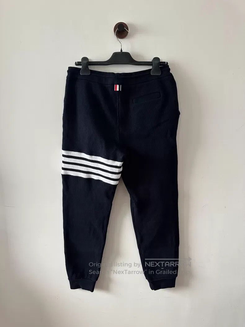 Thom Browne Thom Browne size 3 Navy Blue Waffle Sweatpants Size US 30 / EU 46 - 2 Thumbnail
