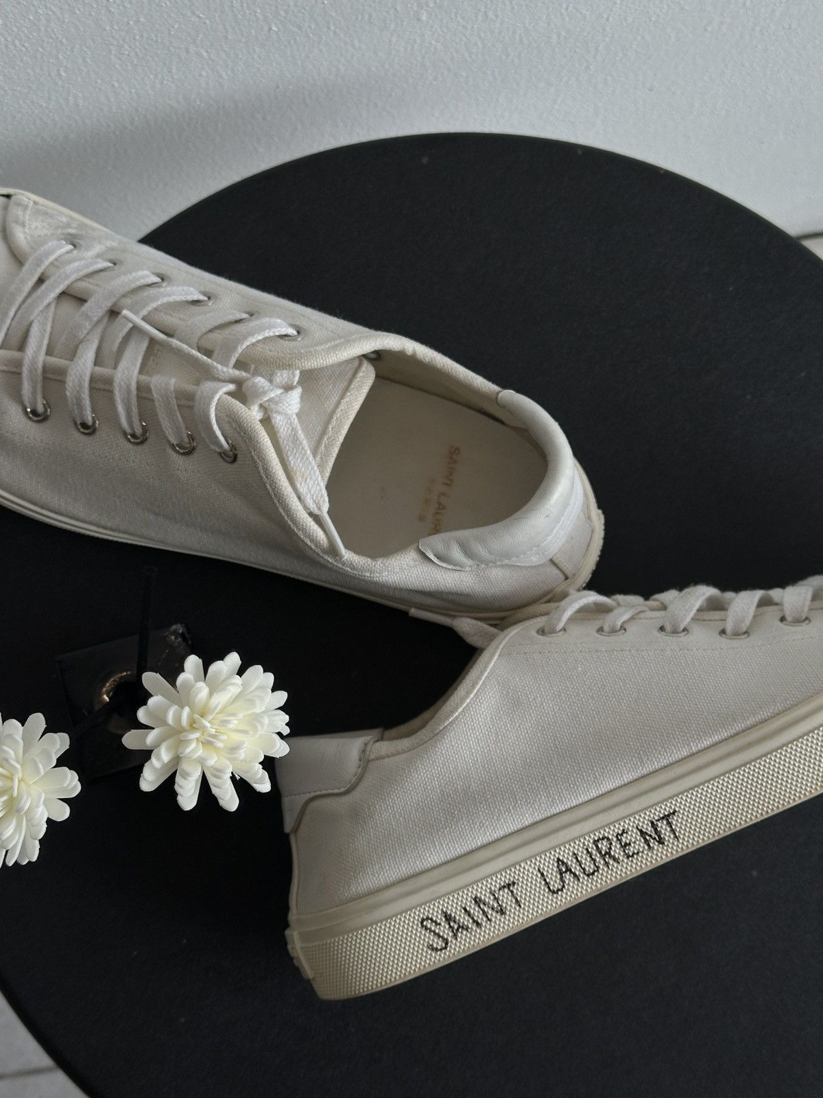 Saint Laurent Paris Malibu Optic White Sneakers