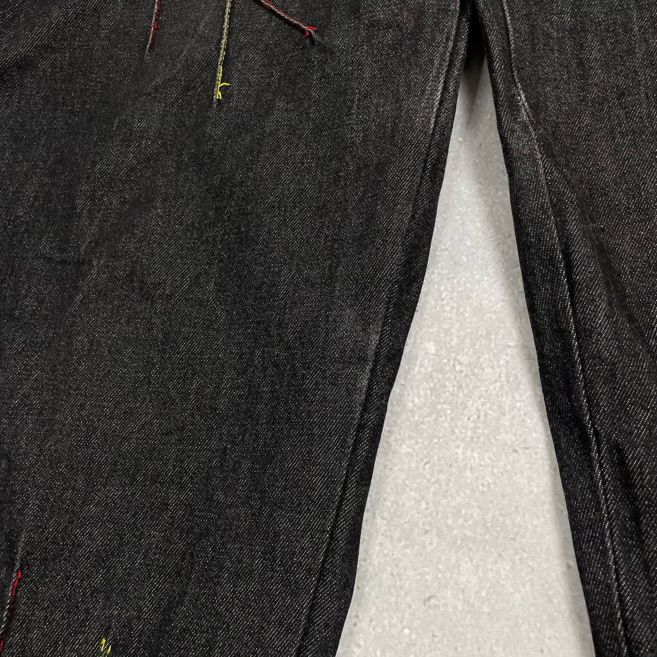 Japanese Brand × Vintage Vintage 2000s Raw Blue Rap Hip Hop Jeans Gray Size 34 Size US 34 / EU 50 - 15 Thumbnail